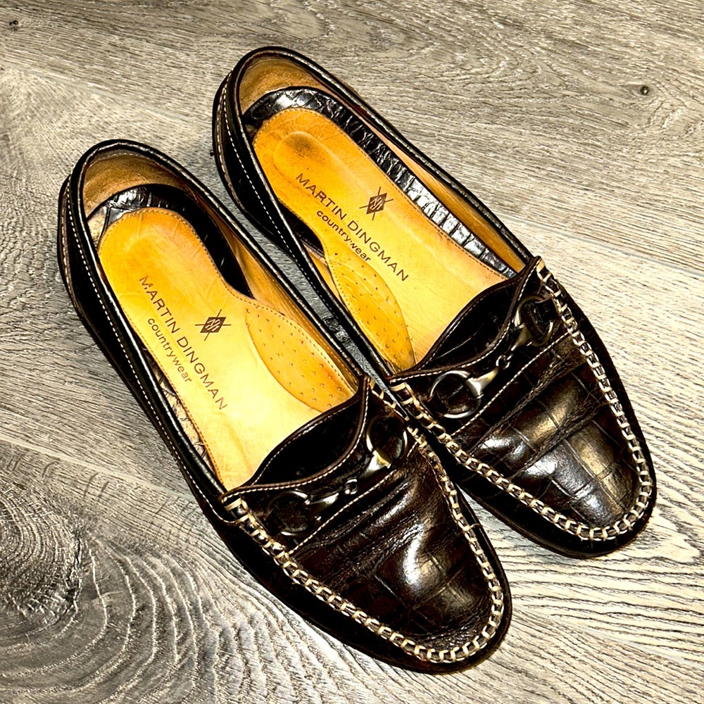 Martin Dingman country wear driving Mocs -alligator 8 M